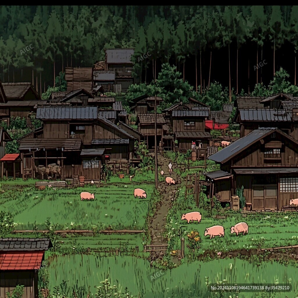 动画片里的农村