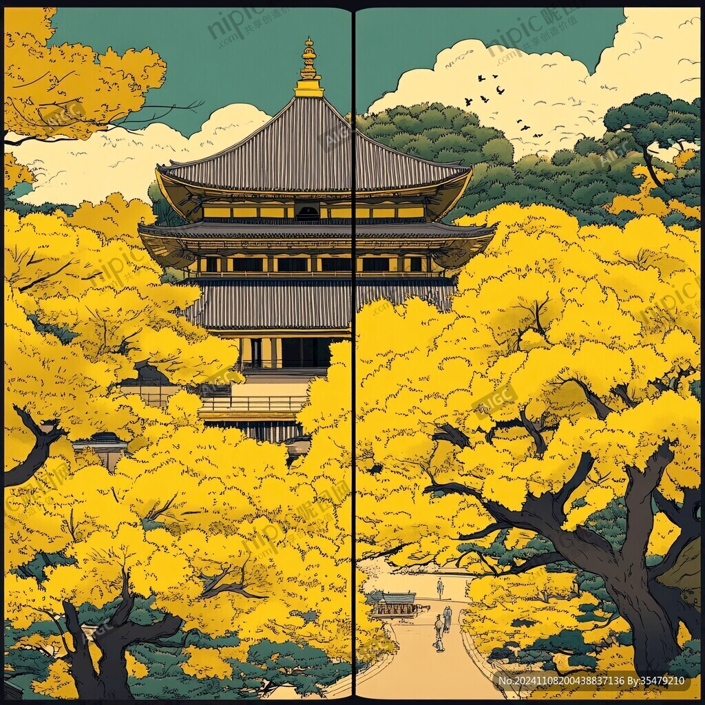 天一阁插画