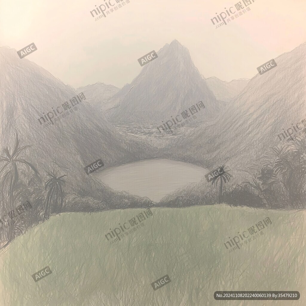 双山岛插画