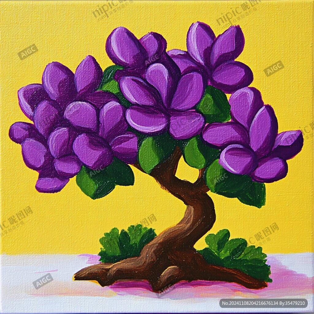 紫玉兰插画