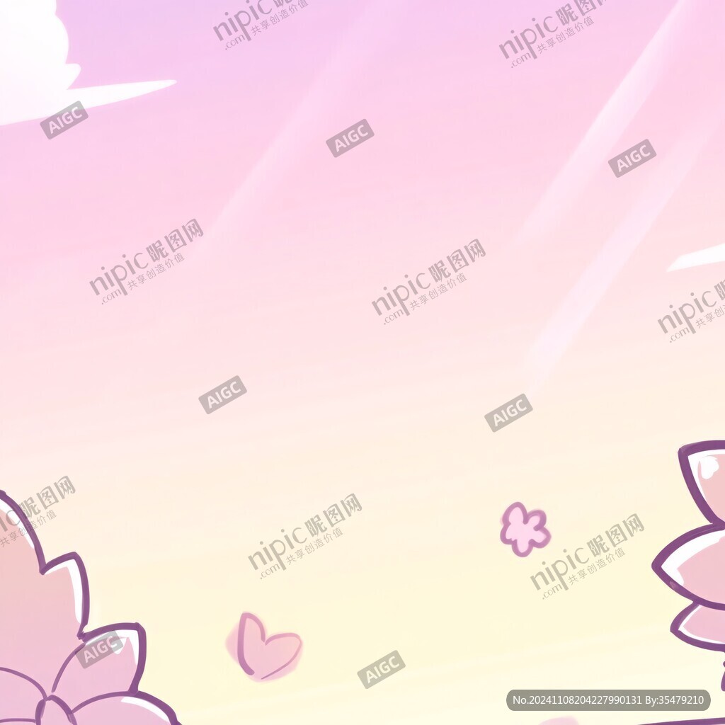 粉系少女背景