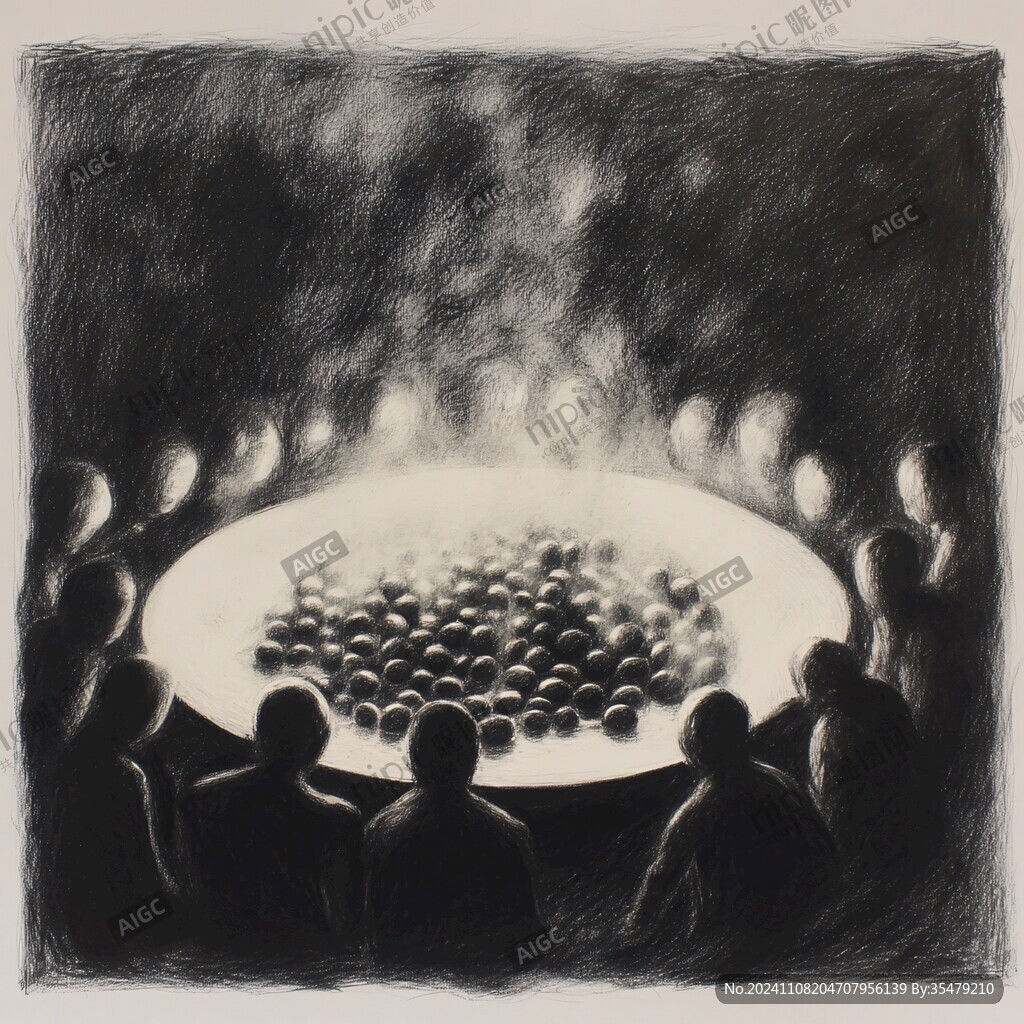 蓝莓铜版画