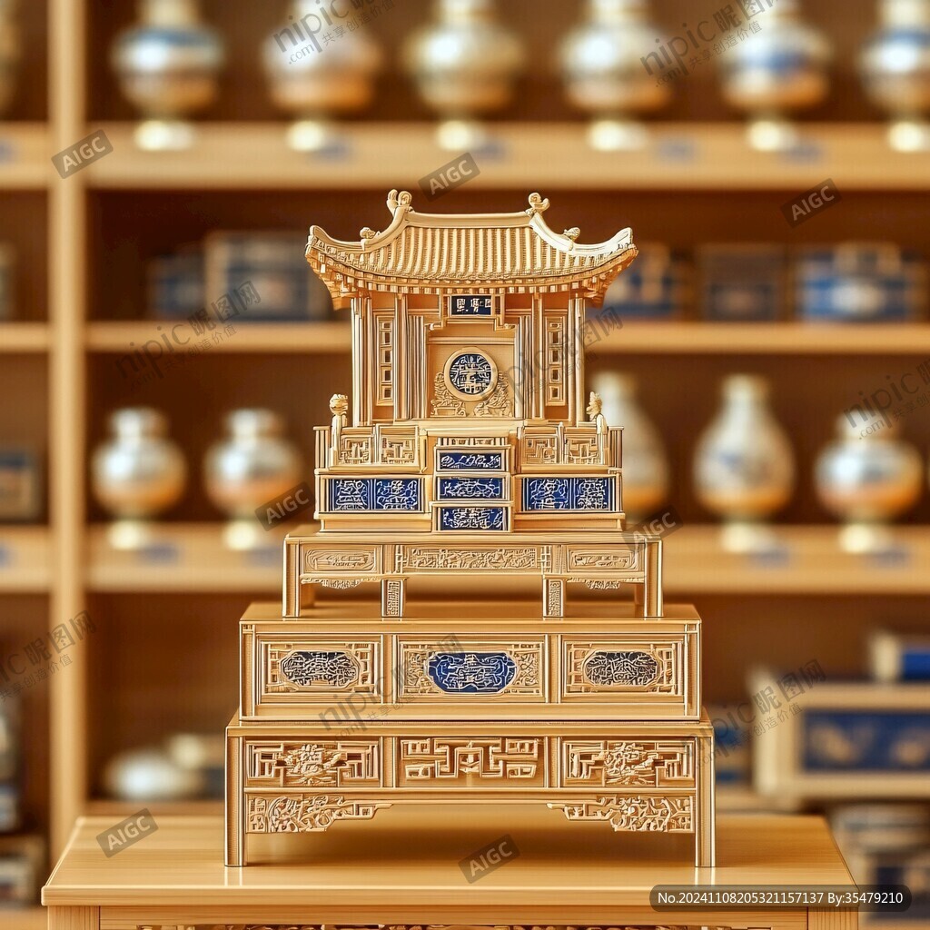 百济金桐大香炉模型