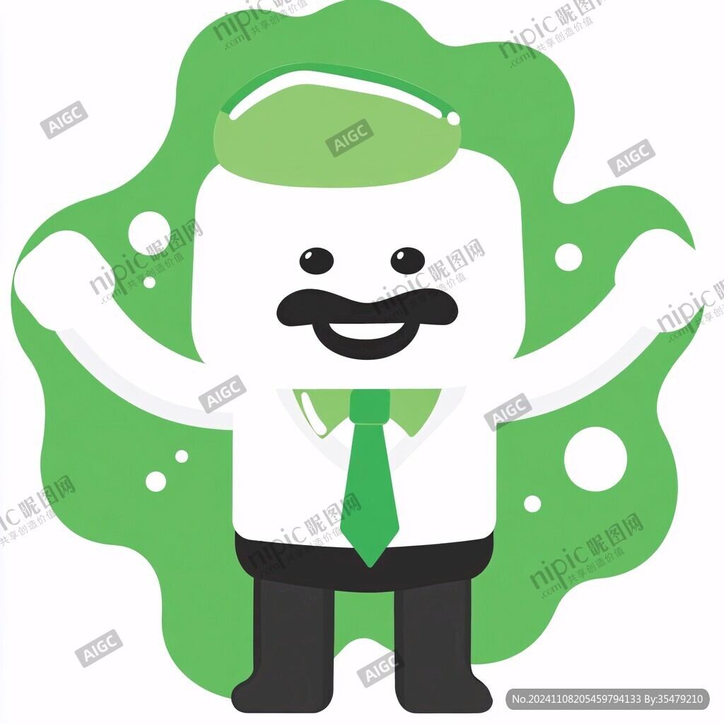 绿色小人logo