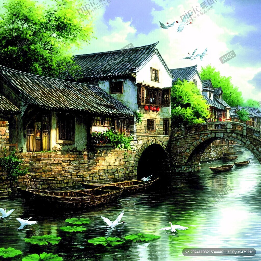 唯美浪漫江南水乡风情