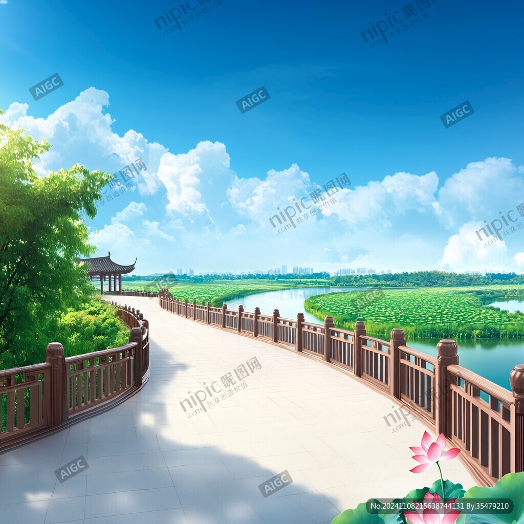 宽屏风景画