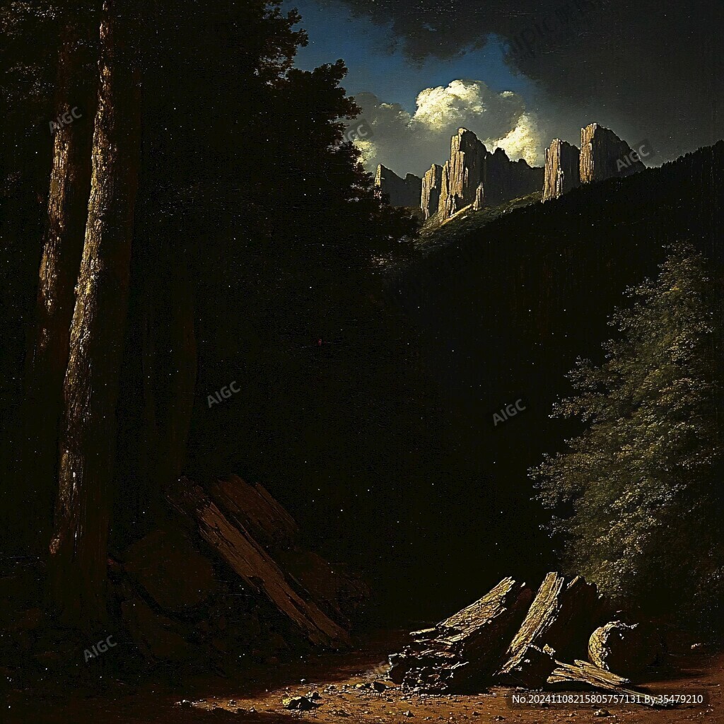 风景厚涂