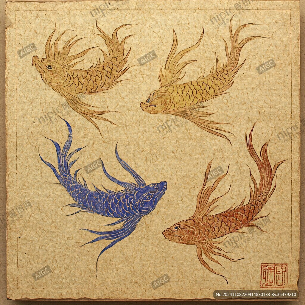 鱼皮画