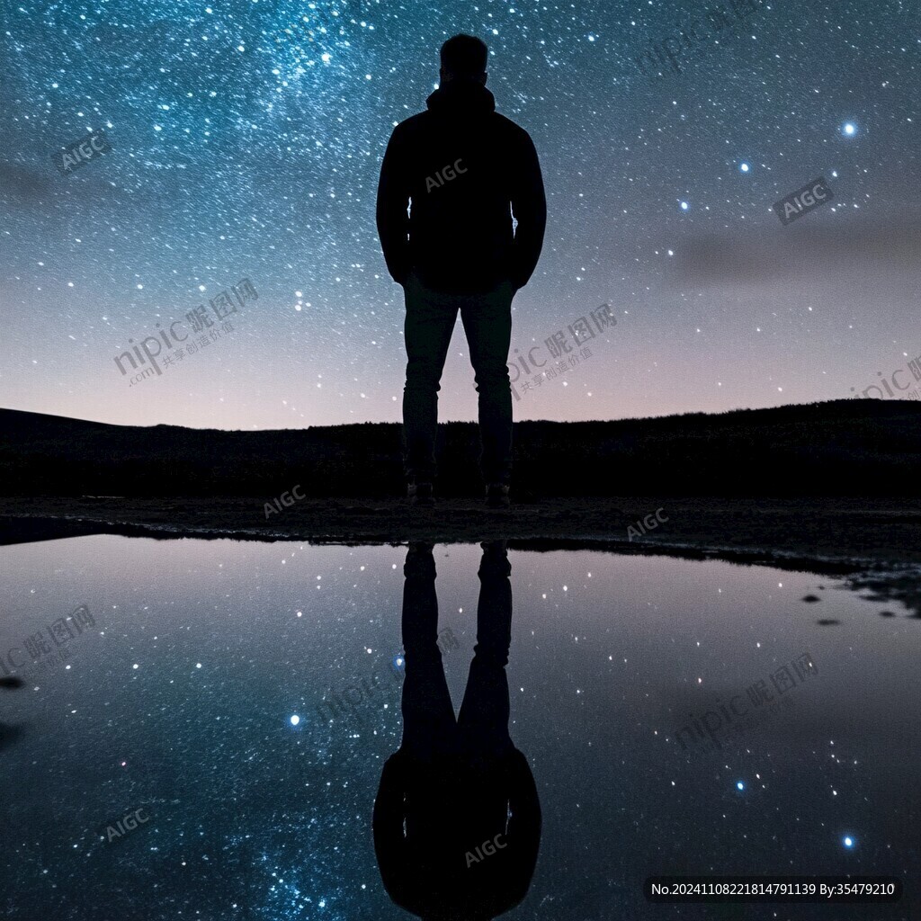 星辰大海男孩背影