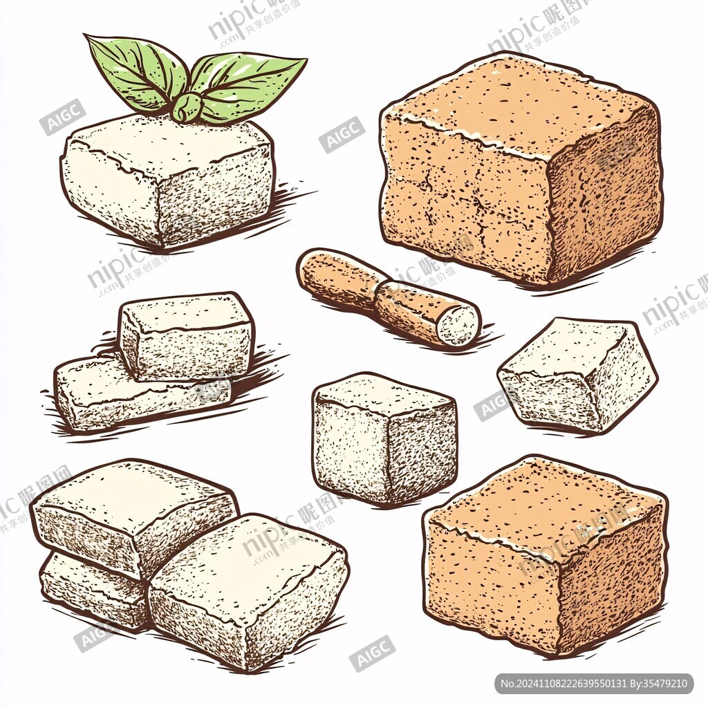 手绘豆腐