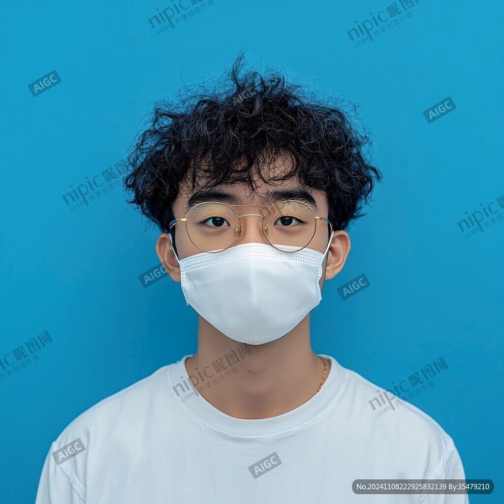戴口罩男孩