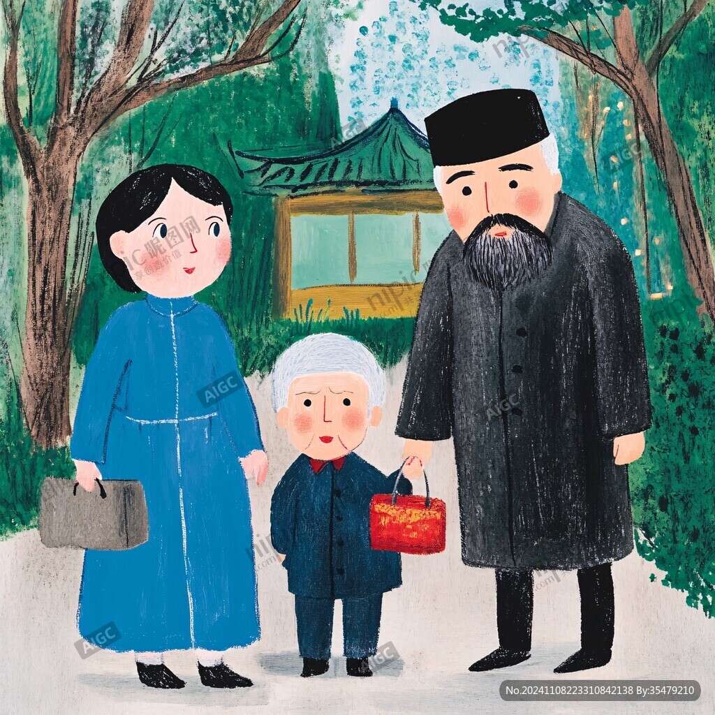 回娘家插画