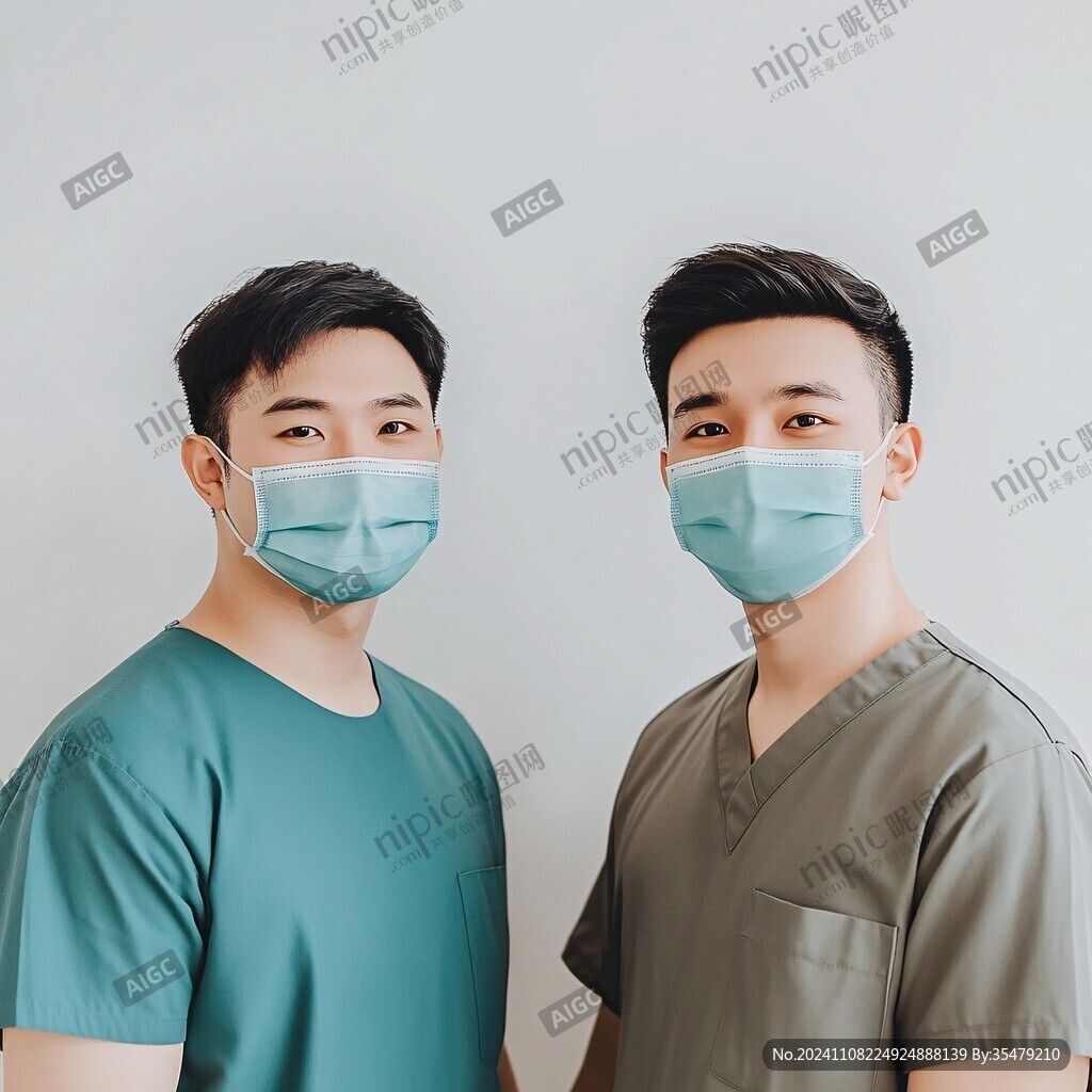 渐变口罩