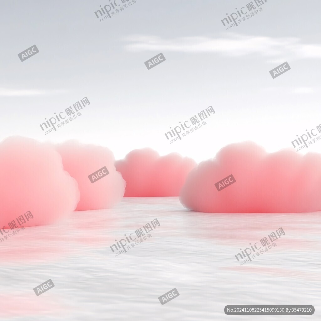 动画粉色云朵