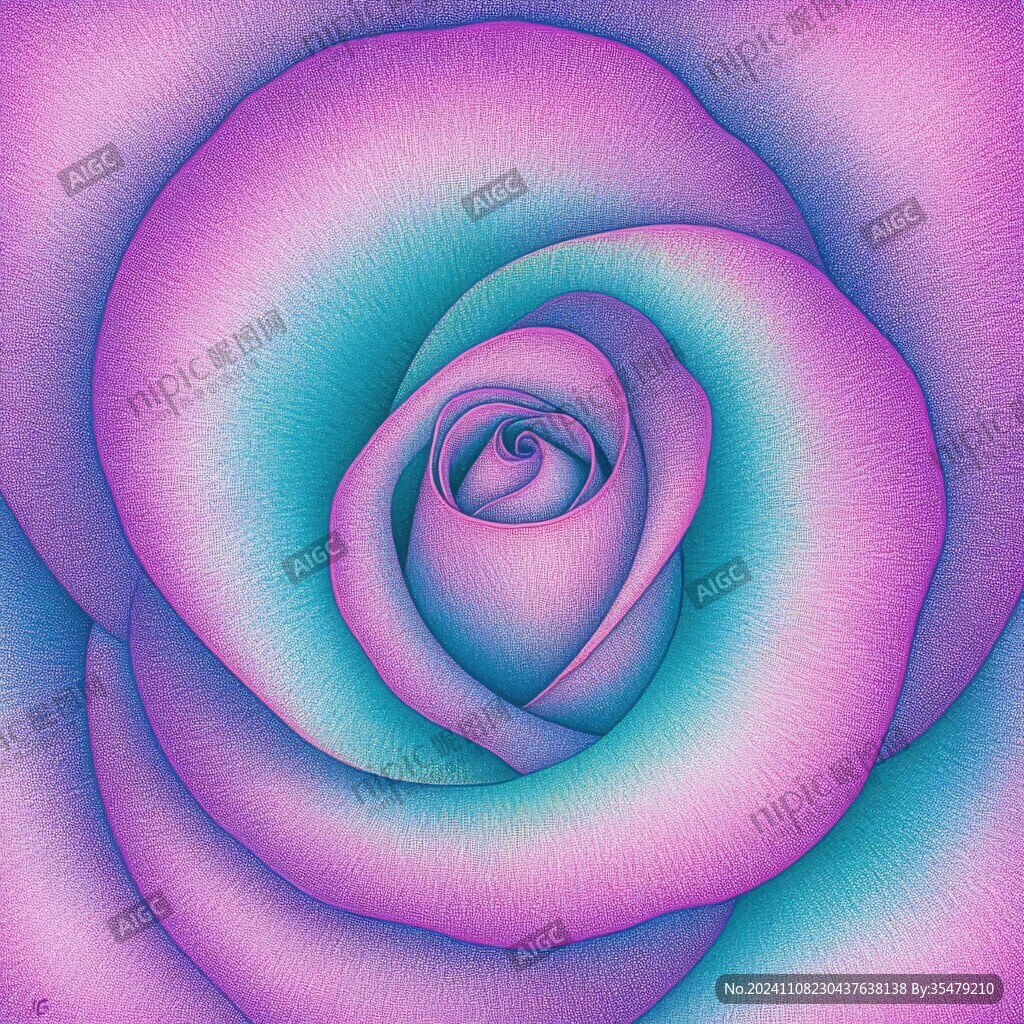 立体背景玫瑰图