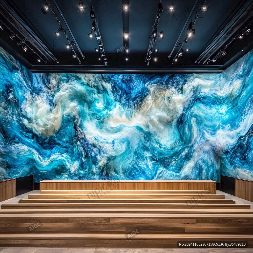艺术馆背景壁画
