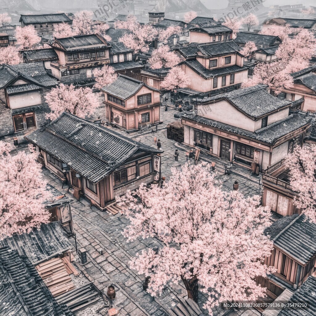 古风城市风光