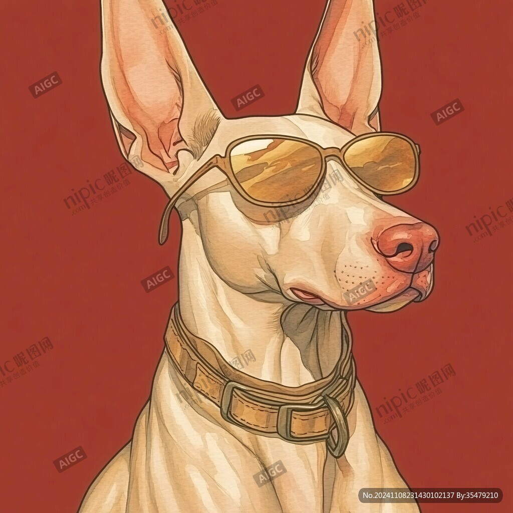 狗狗潮流插画
