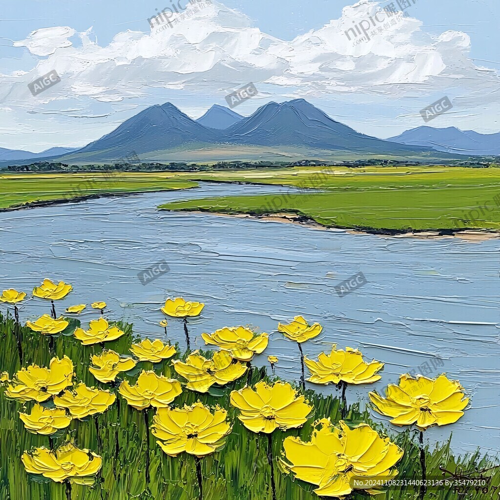 电脑绘画风景画
