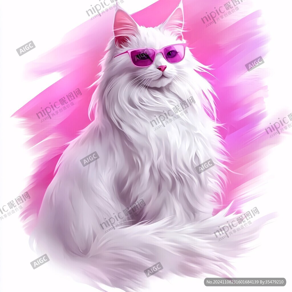 金吉拉猫插画