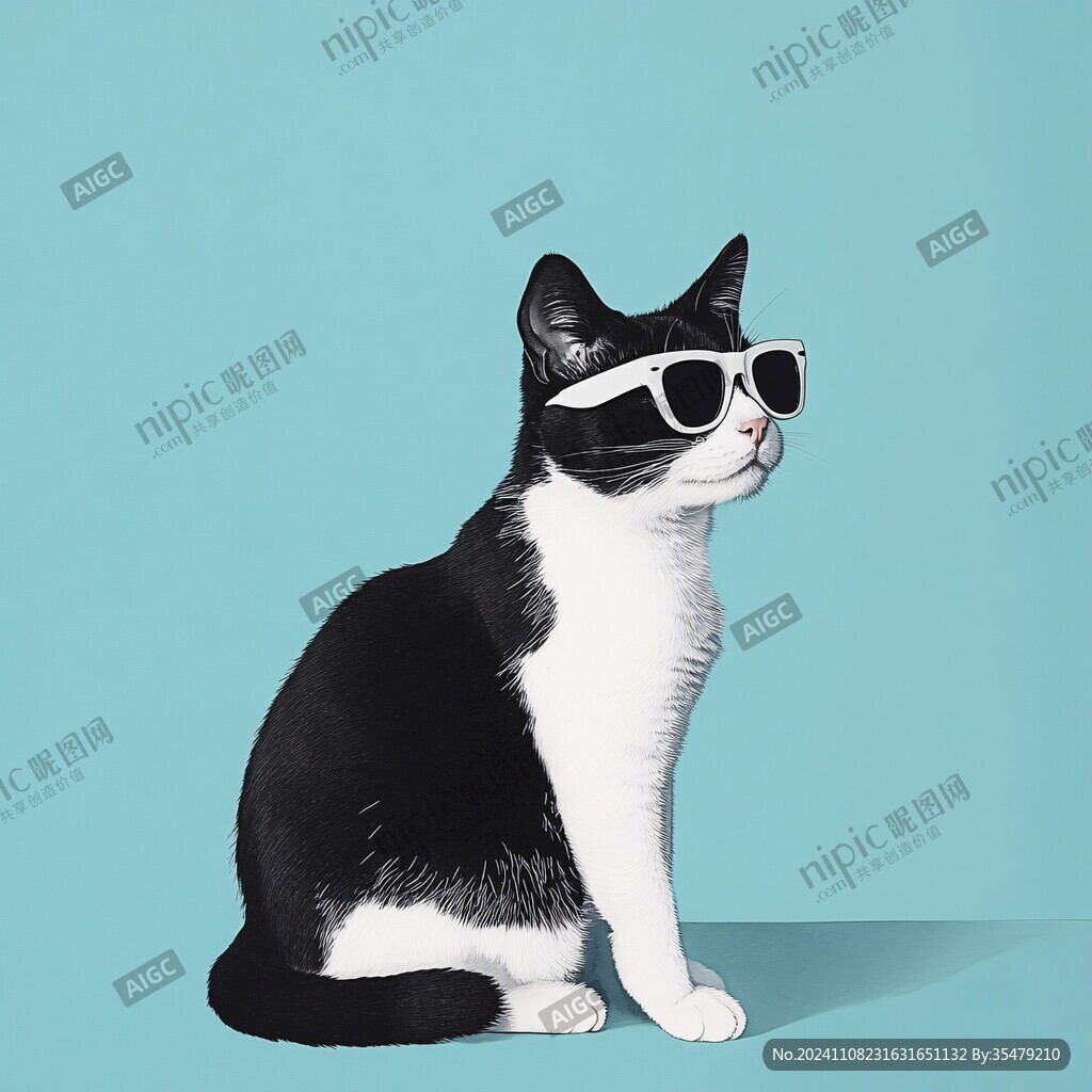 戴墨镜的猫