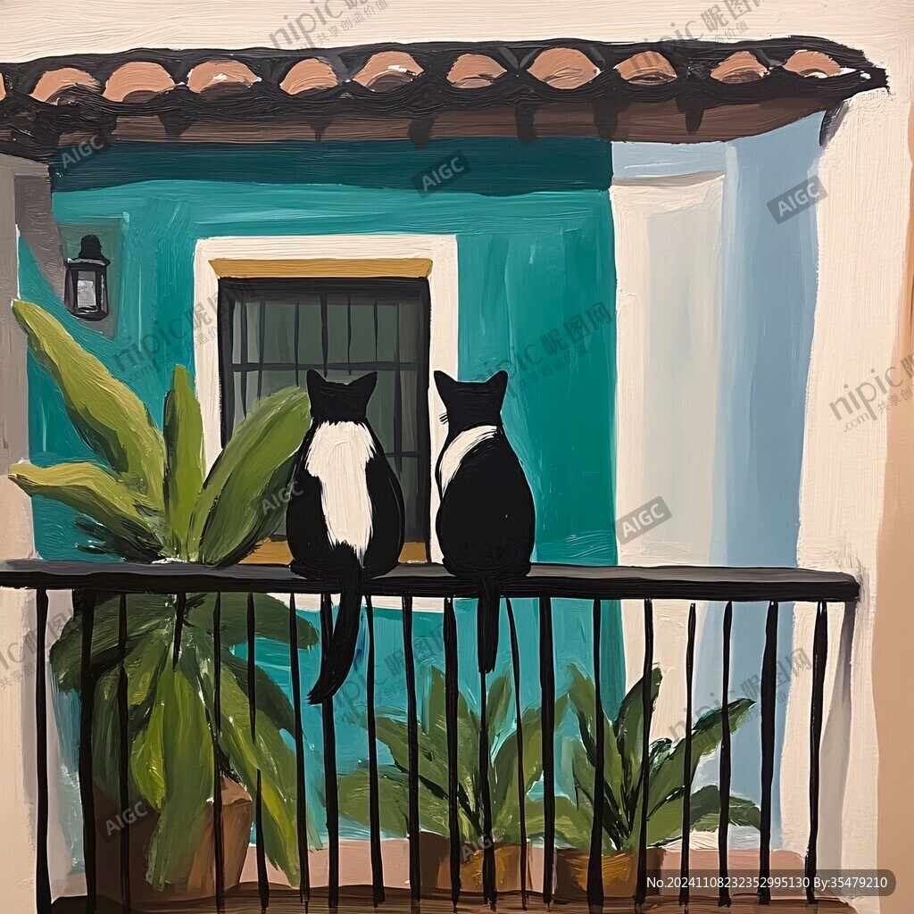 墙绘插画