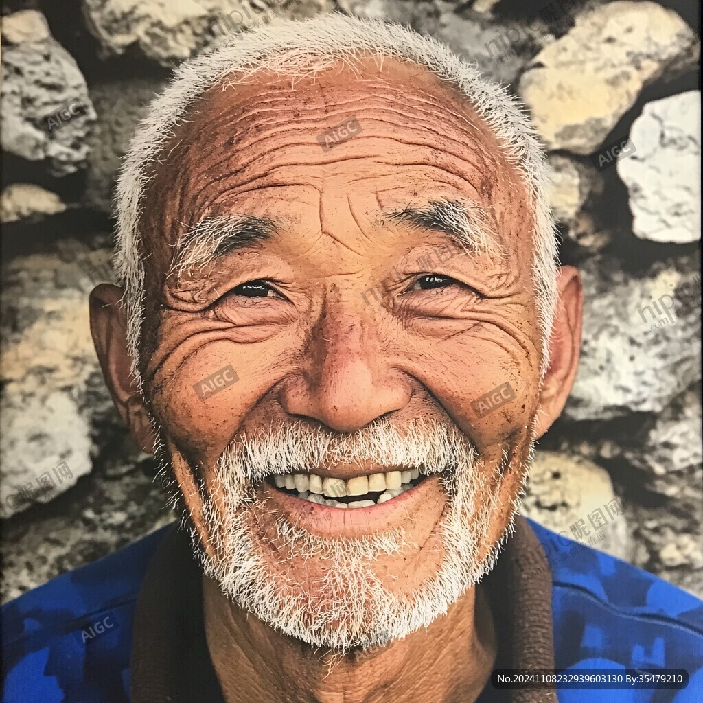 淳朴笑脸