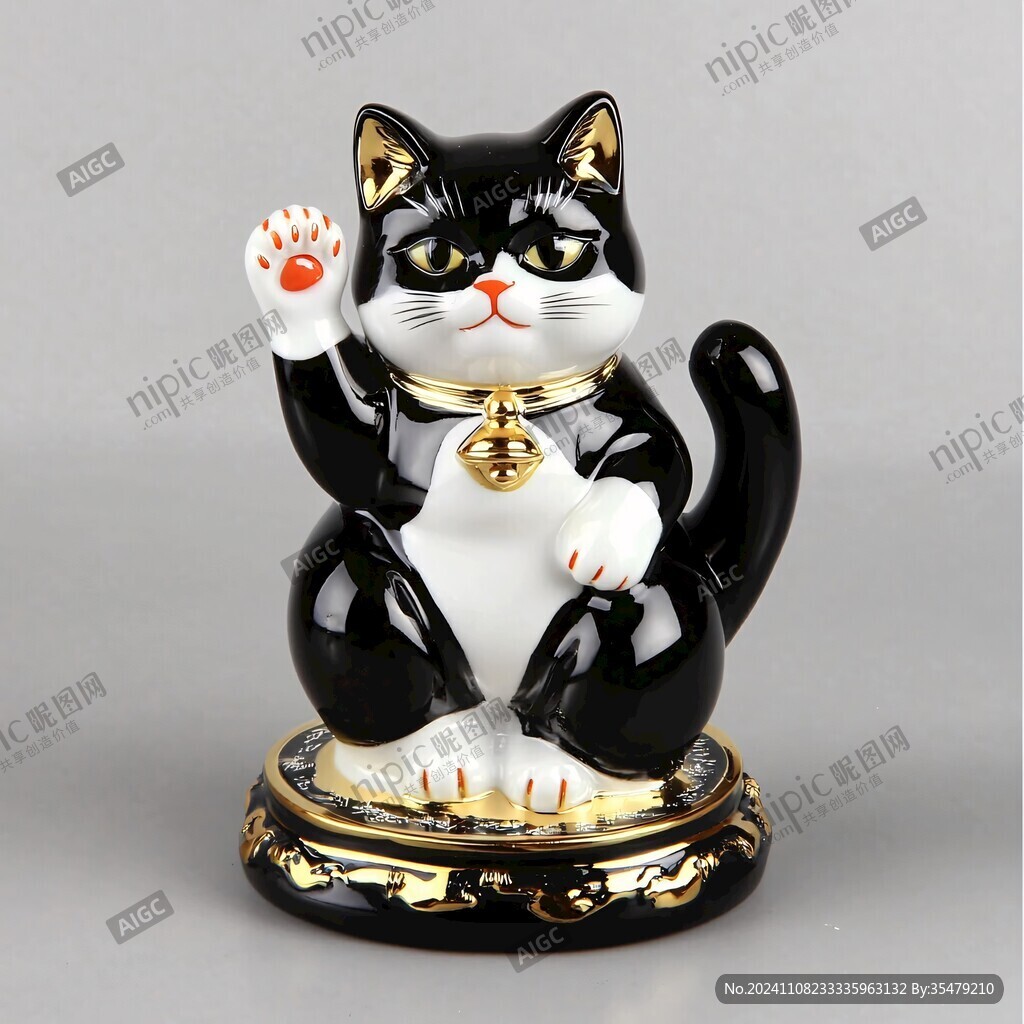 瓷器发财猫