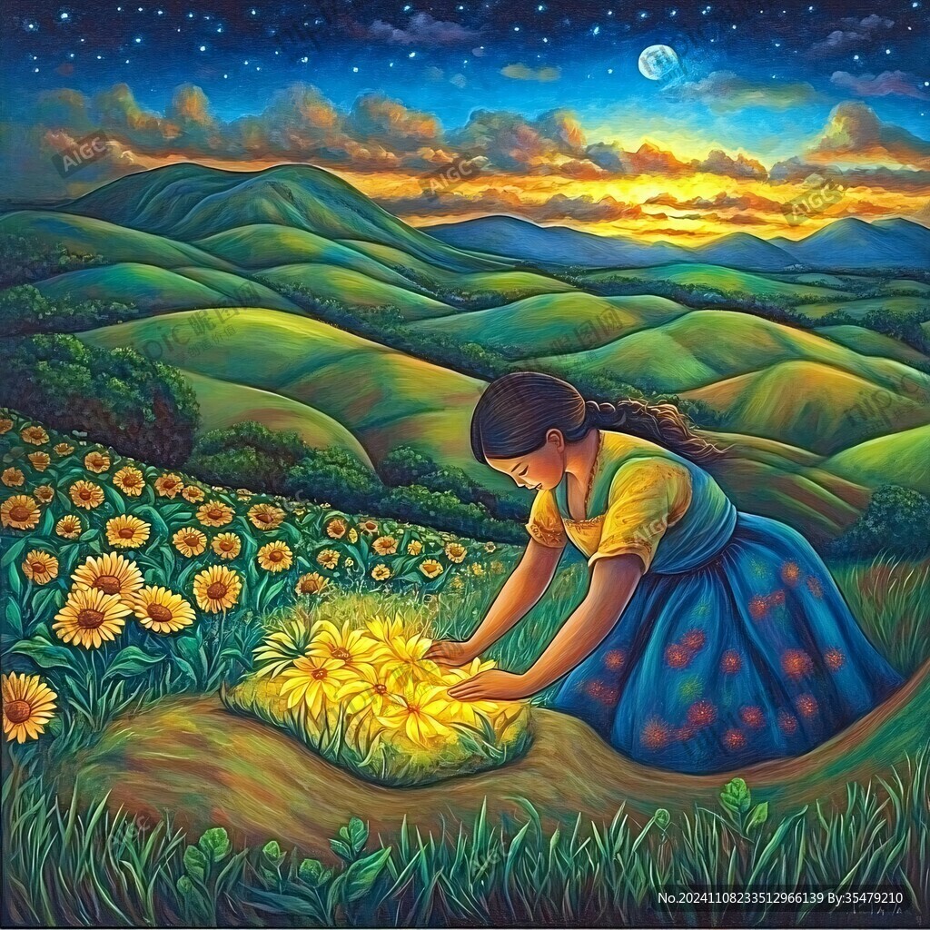 采茶女装饰画
