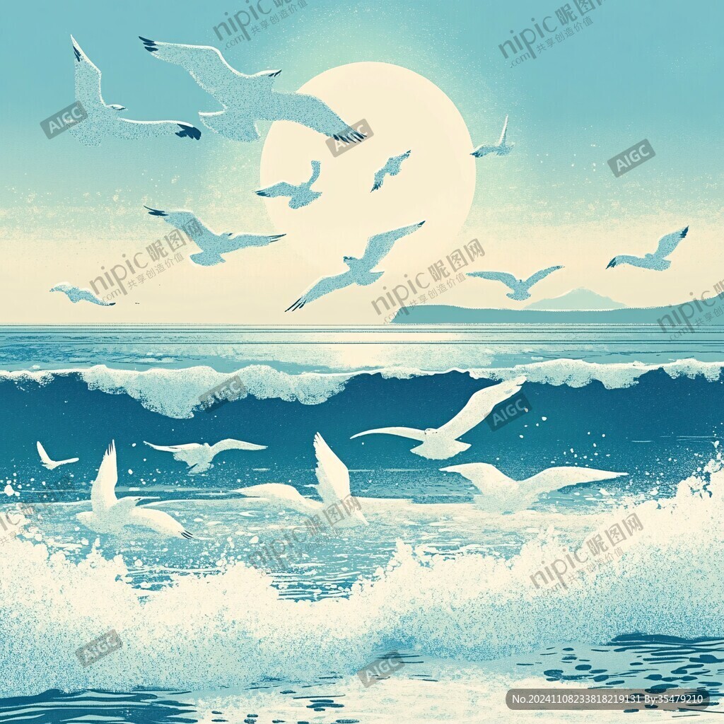 海洋与海鸥