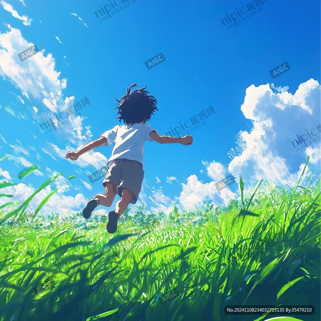 自由奔跑的少年