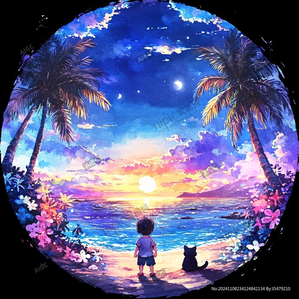 动漫海边