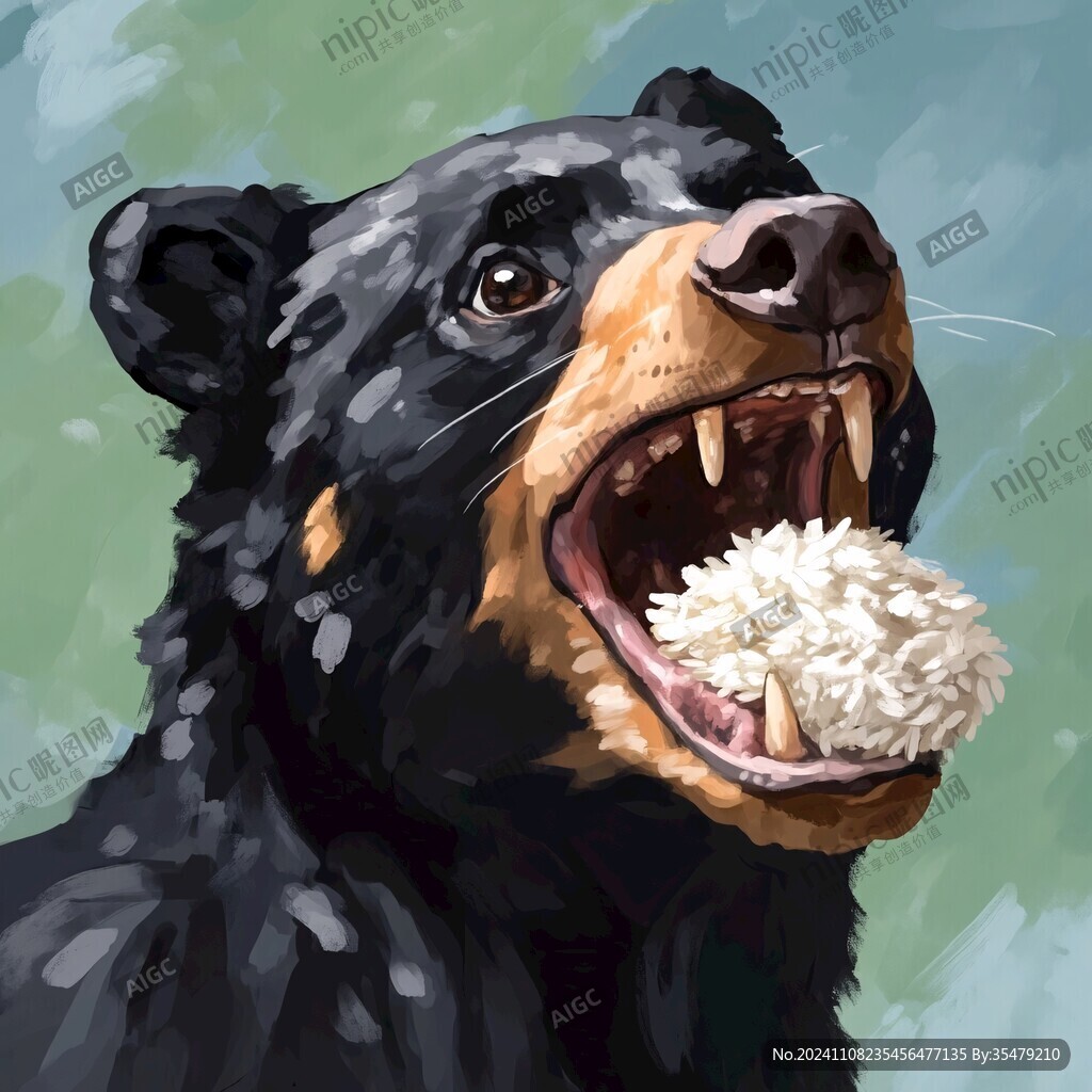 狗熊插画