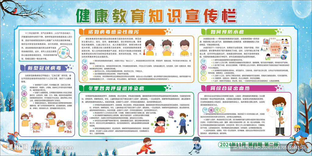 学校健康教育知识宣传栏