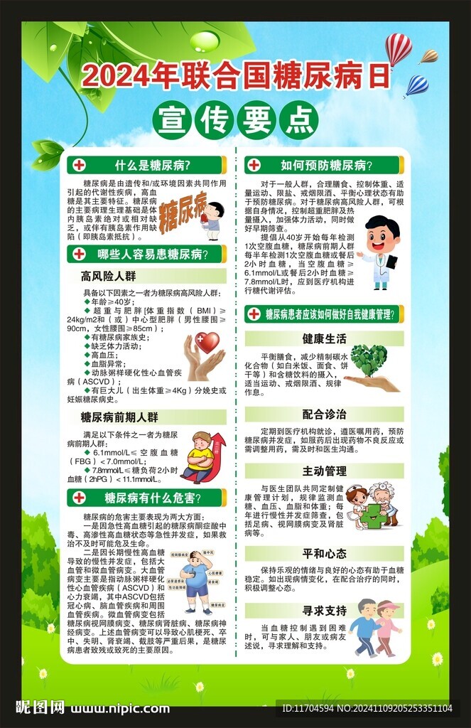联合国糖尿病日海报