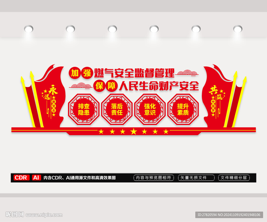 燃气使用安全文化墙