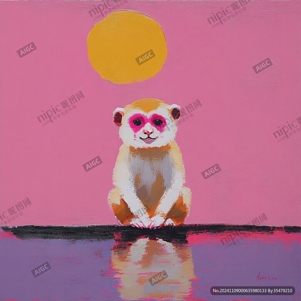 熊猫题材油画
