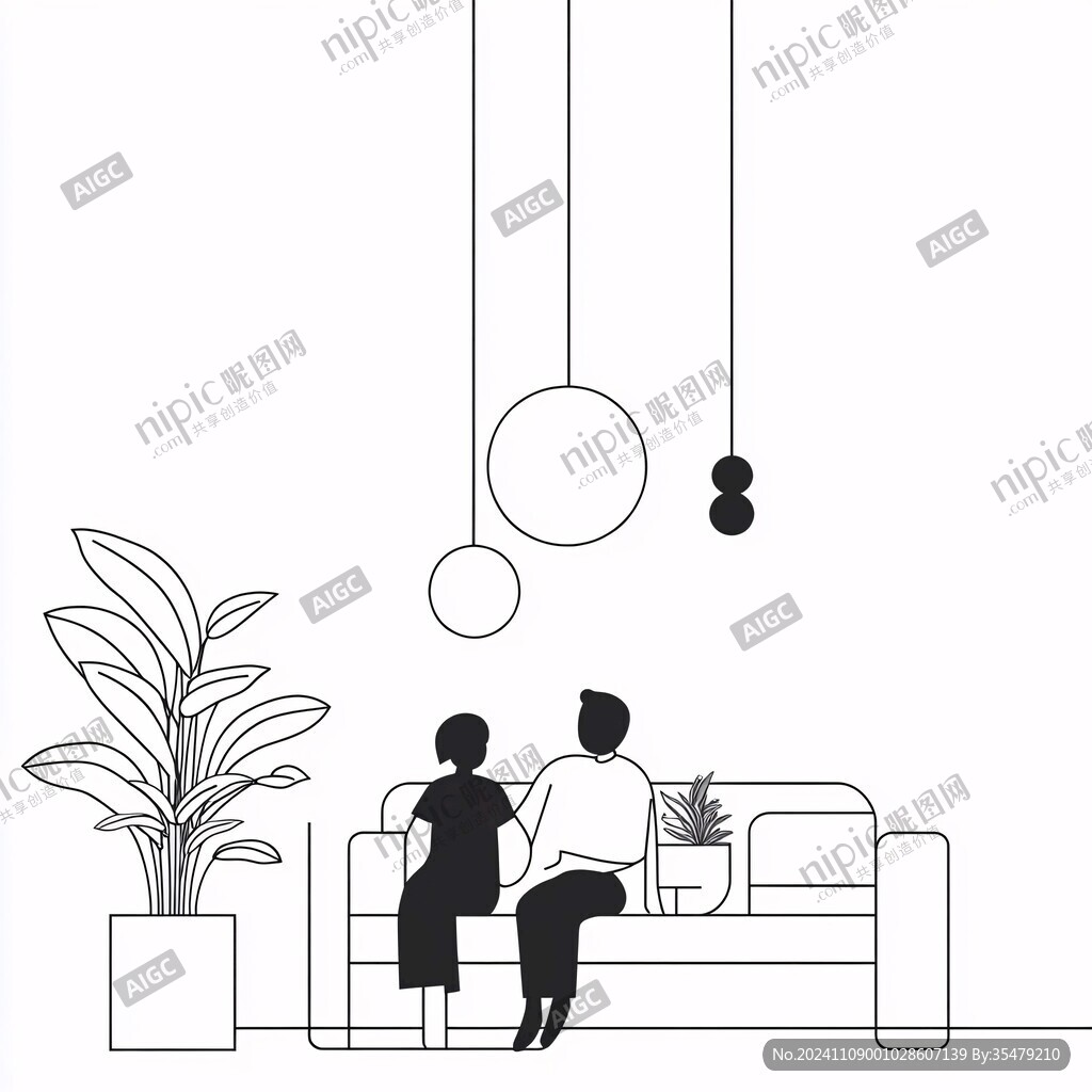 客厅线稿