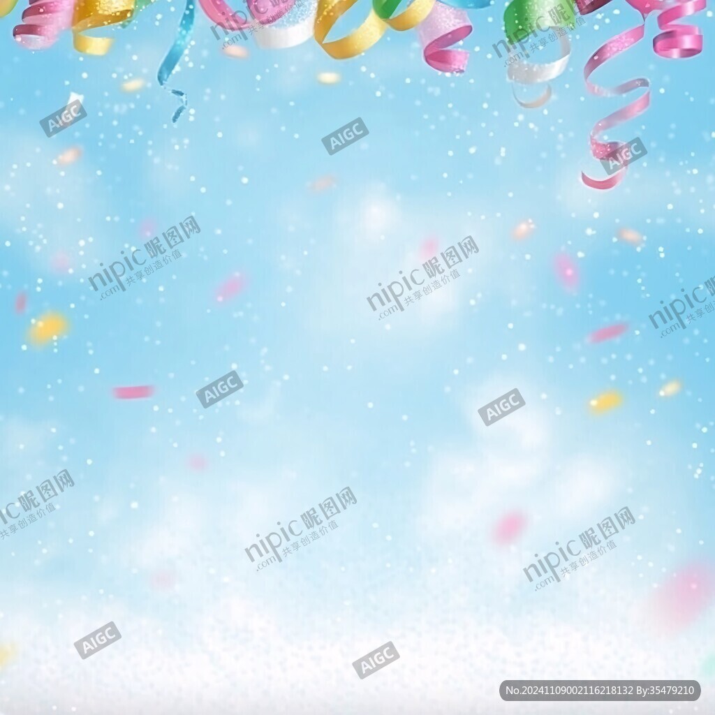 毕业季生日会缤纷背景