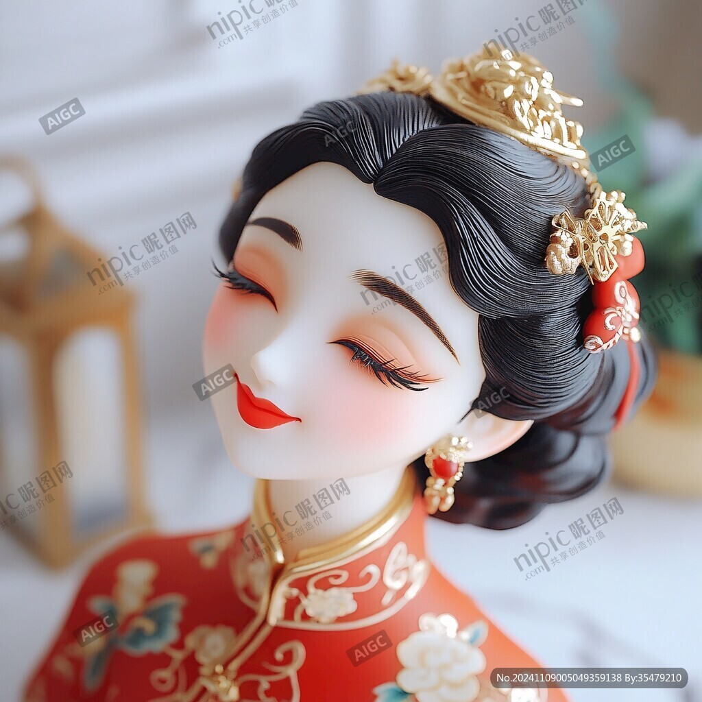 婚庆公仔女