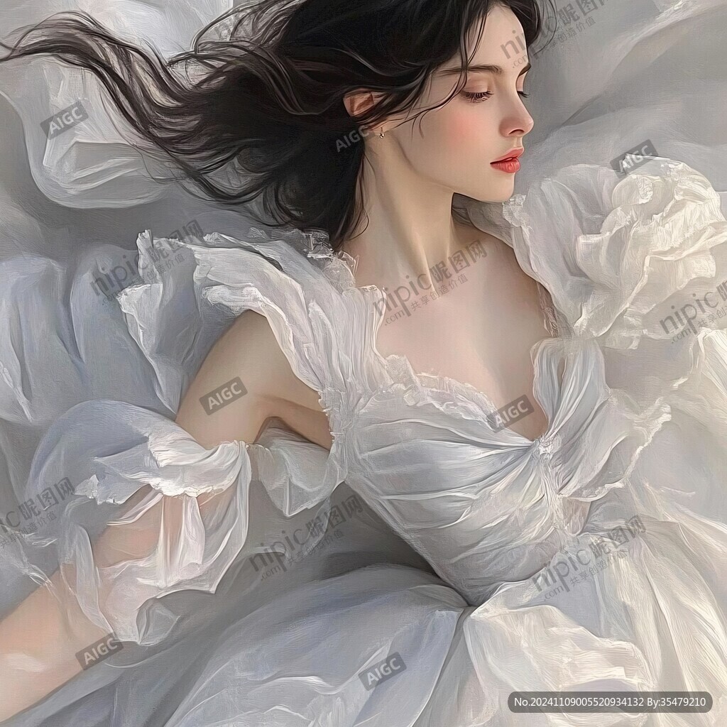 高级感女插画