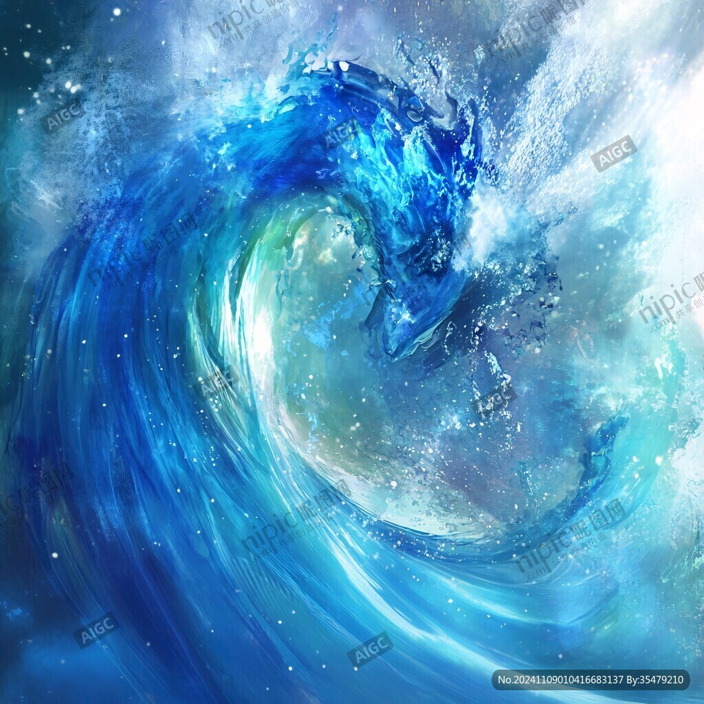 海洋流体画宇宙
