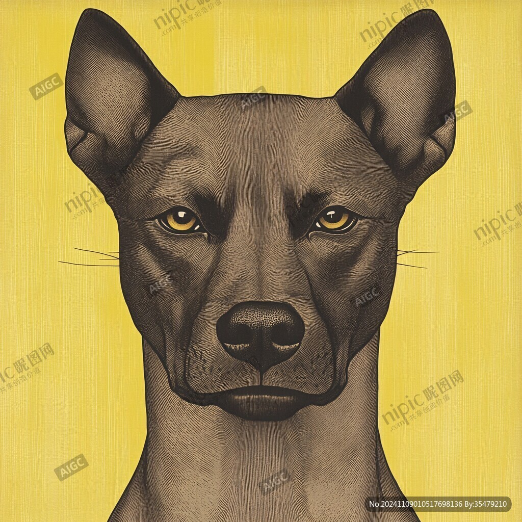 杜宾犬插画