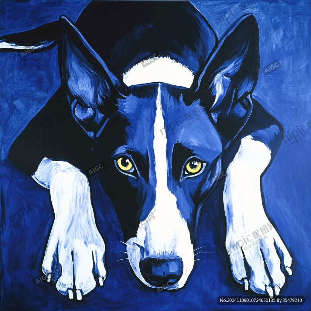 狗狗油画