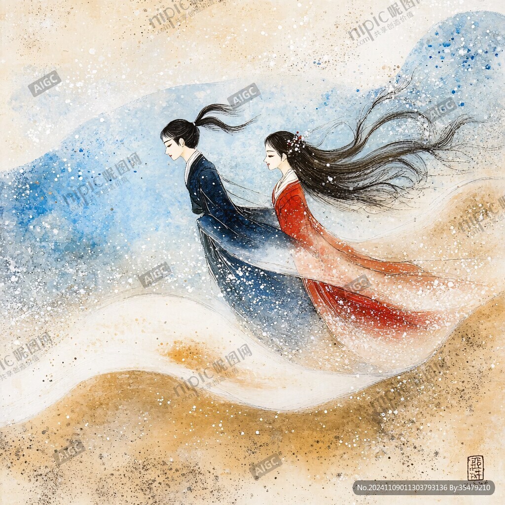 汉服小说插画