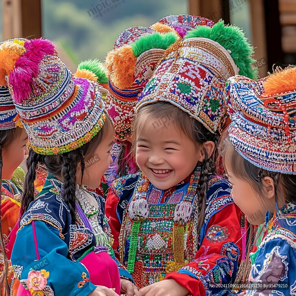 彝族小孩