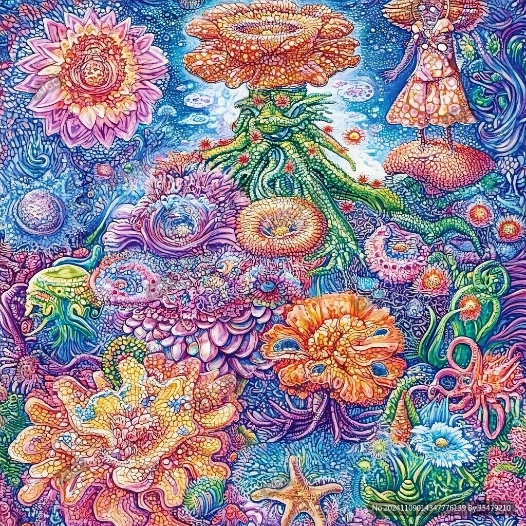 神秘幽美绮丽色彩