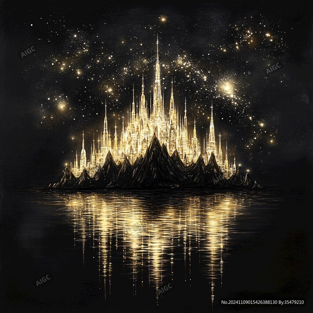 梦幻城堡插画