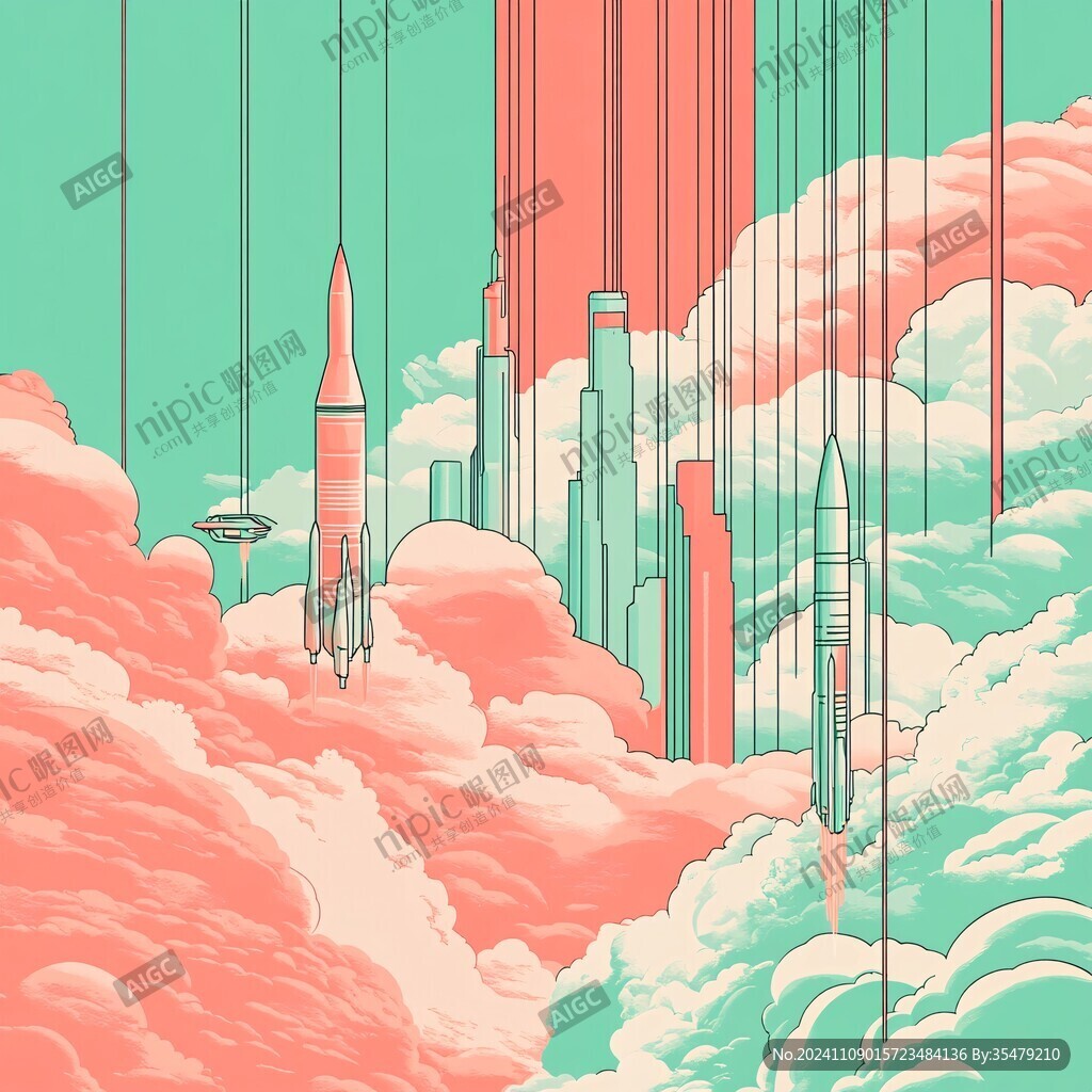探索未来插画
