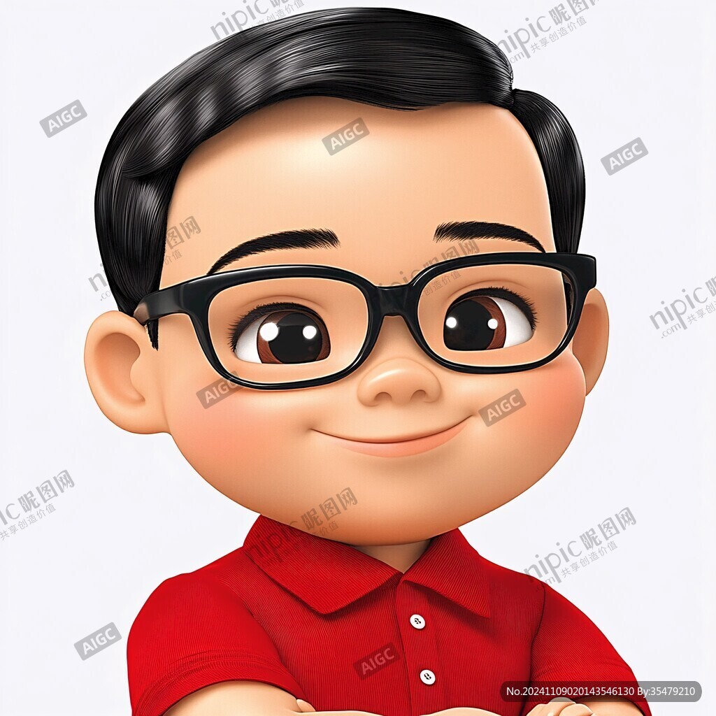 卡通眼镜哥